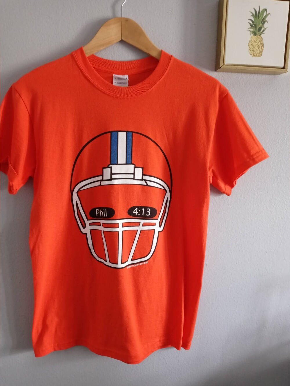 Faith Phill 4:13 Shirt graphic athletic  size S, 100% cotton Good Condition